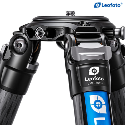 Leofoto LMR-364C Carbon Fibre Video Tripod with 75mm Bowl and Flat Base Adaptor