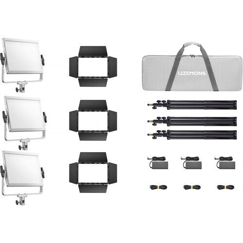 Godox Litemons LP400Bi Bi-Color LED Light Panel (3-Light Kit)