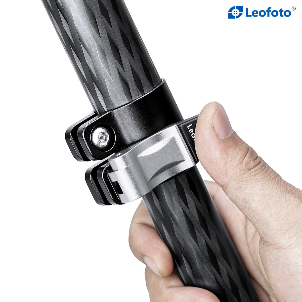 Leofoto Manba Series LV-284C+BV5 Carbon Fiber Video Tripod Kit with Flip Lock