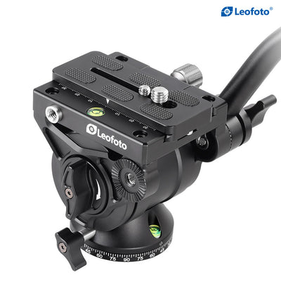 Leofoto Manba Series LV-323C+BV10 Carbon Fiber Video Tripod Kit with Flip Lock