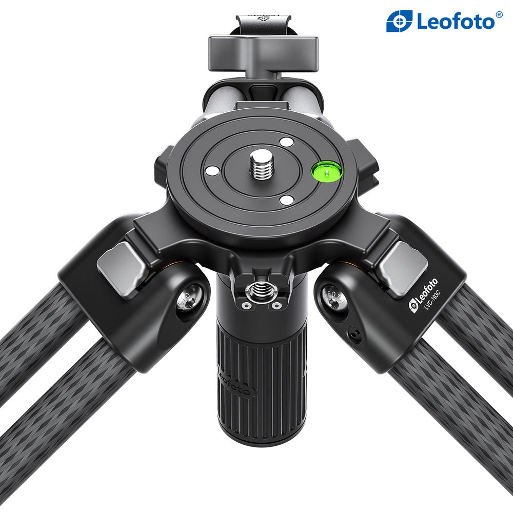 Leofoto LVC-193C+BV-10 Carbon Fiber Twin Leg Video Tripod Kit