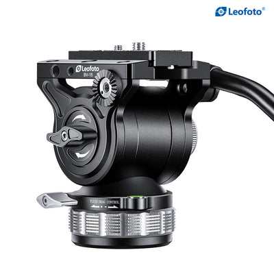 Leofoto Manba Series LVM-323C+BV15 Carbon Fiber Video Tripod Kit with Flip Lock