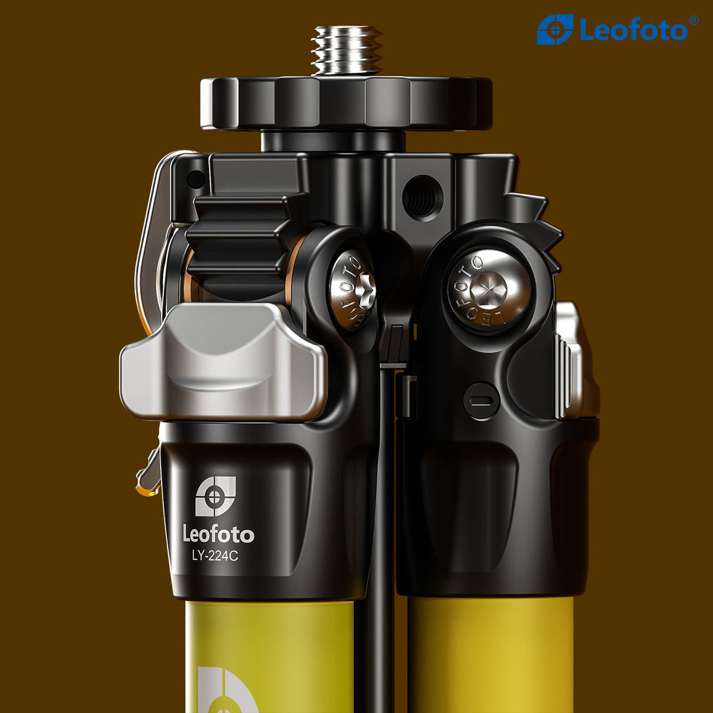 Leofoto Carbon Fibre Travel Tripod LY-224+LH25R (Black)