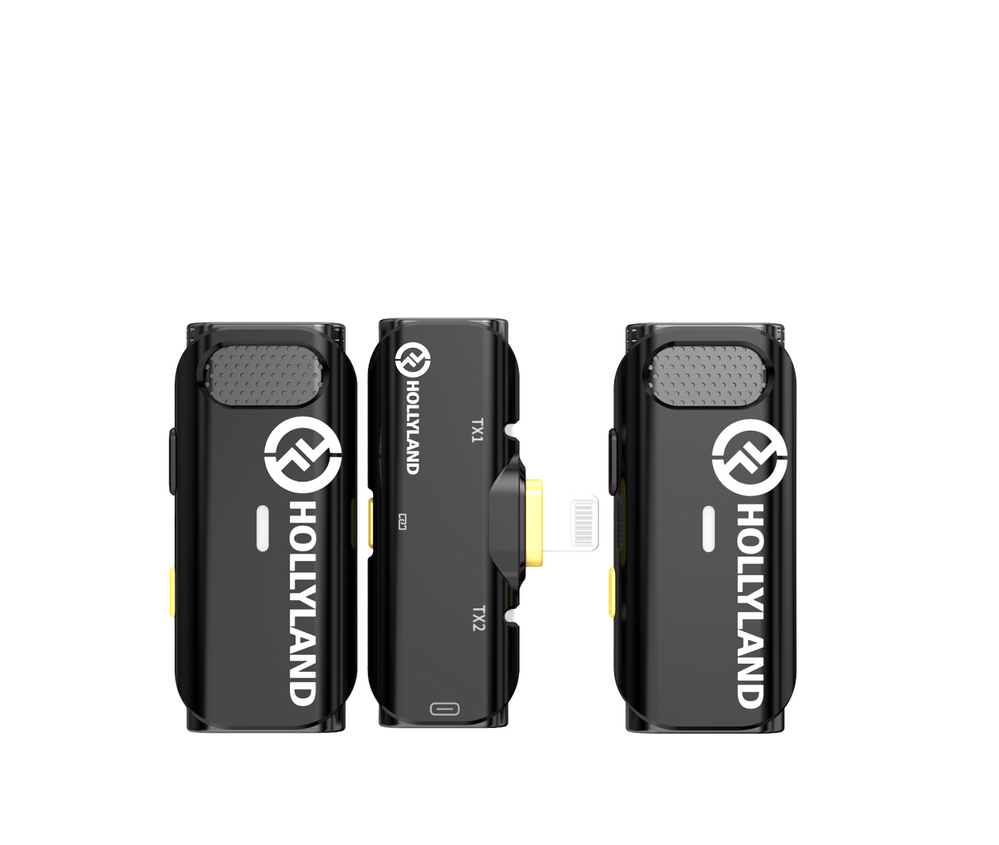 Hollyland Lark C1 Duo Black (2 TX + 1 RX) for Apple Devices