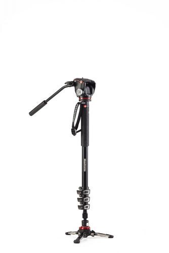 Manfrotto Aluminum Xpro Video Monopod Kit with Fluid Head