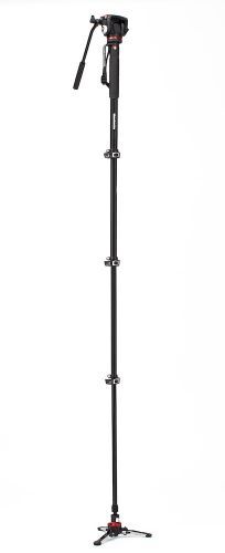 Manfrotto Aluminum Xpro Video Monopod Kit with Fluid Head