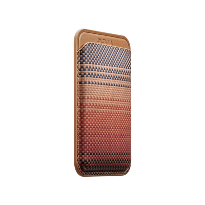 Pitaka MagSafe Woven Wallet Sunset