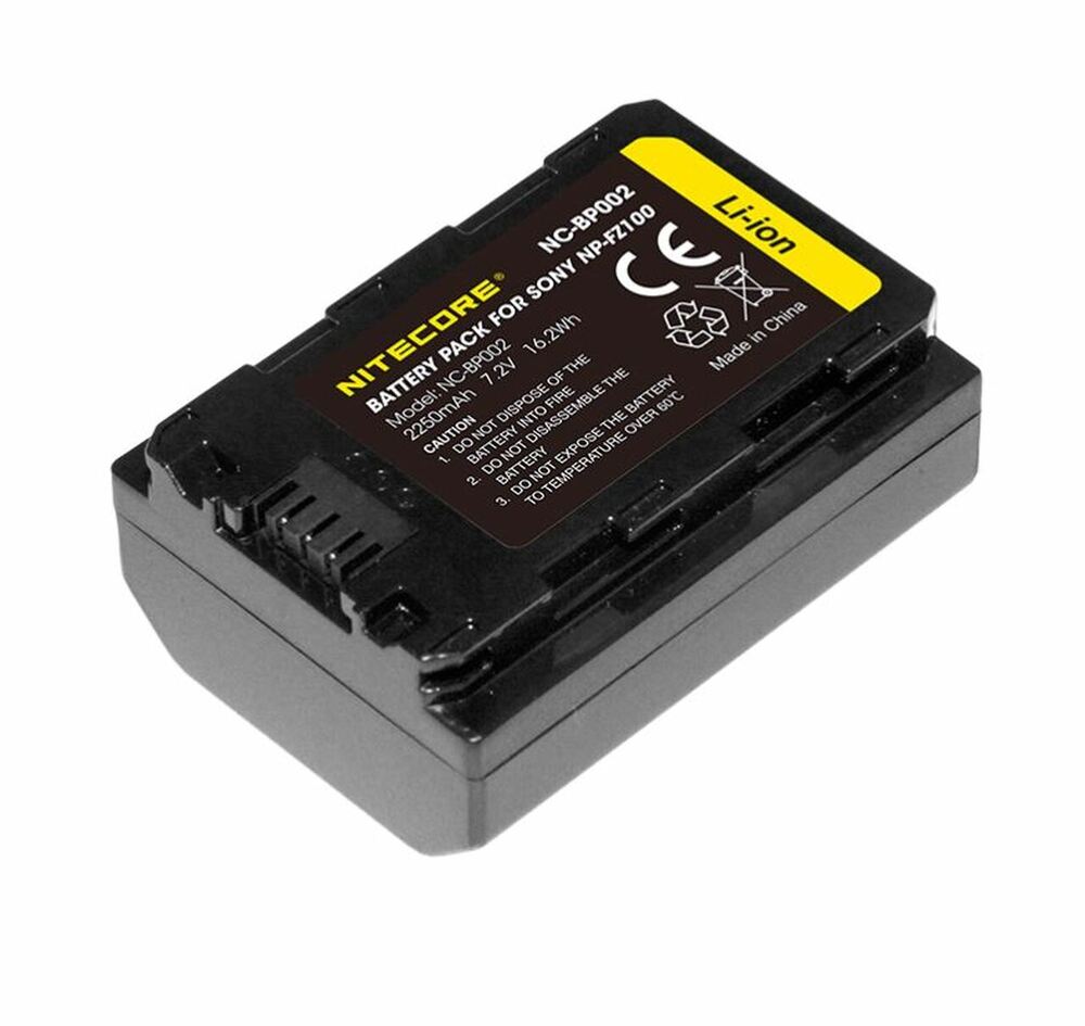NITECORE NP-FZ100 Battery Compatible with Sony Cameras