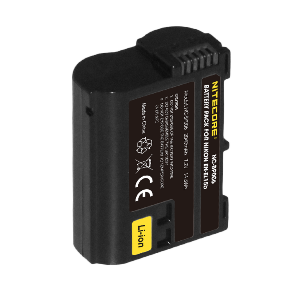 NITECORE EN-EL15B Battery Compatible with Nikon Cameras