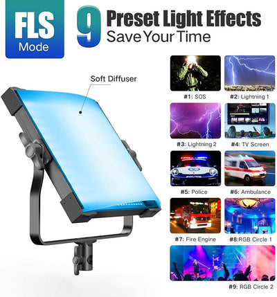 Pixel P45RGB 360° RGB LED Light With Softbox Kit