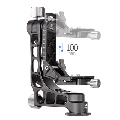 LEOFOTO PG-1 Aluminium PRO GIMBAL HEAD WITH PU-100D PLATE (MAX LOAD 25KG , PANORAMIC)