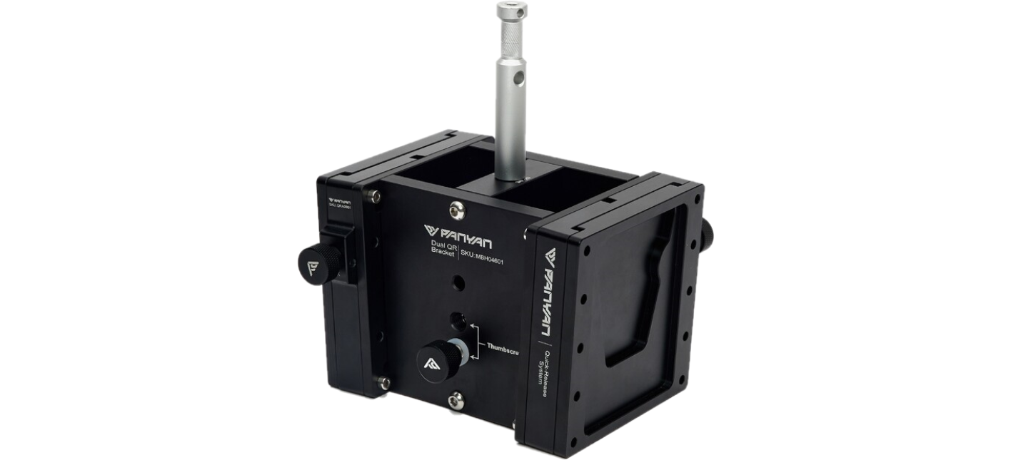 Panyan Dual QR Monitor Mounting Base with Spigot Fit