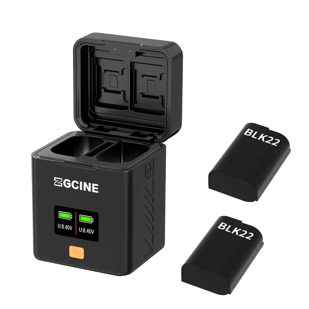 ZGCine USB-Type C Charging Case for Panasonic LUMIX  DMW-BLK22 Battery