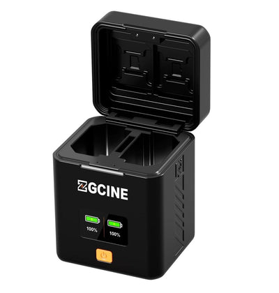 ZGCINE PS-FZ100 Charging Case USB-C PD Fast Dual Charger for Sony NP-FZ100 Camera Battery