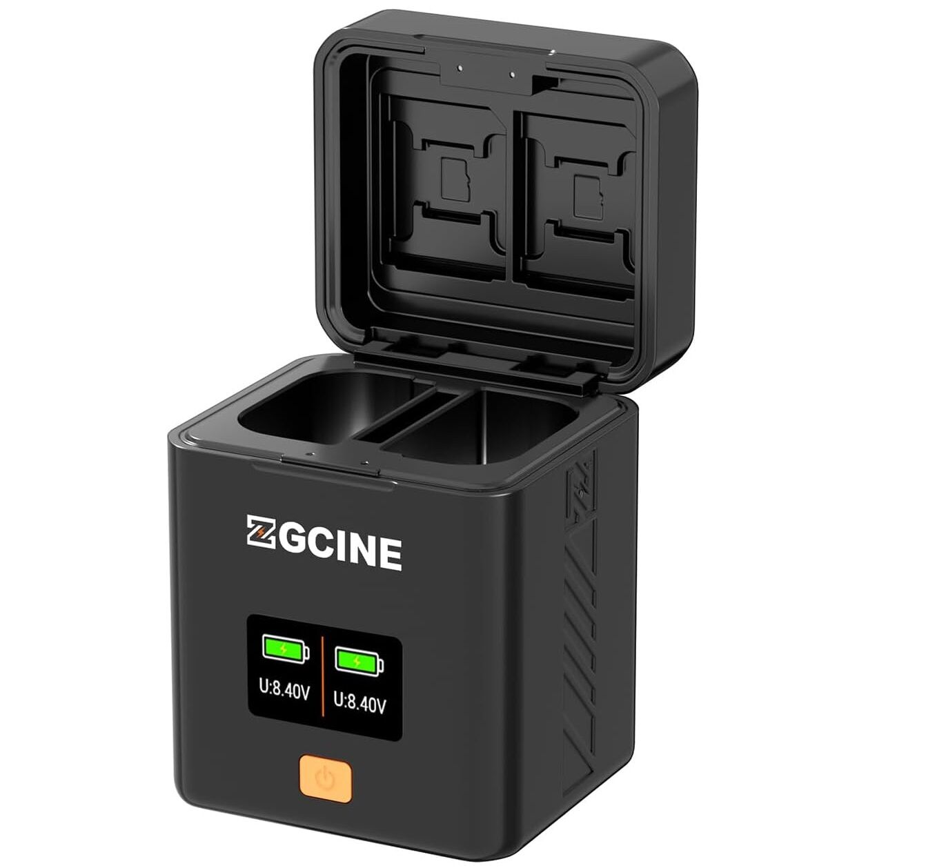 ZGCINE PS-LPE6 Charging Case USB-C PD Fast Dual Charger for Canon LP-E6/E6N/E6NH/E6P Camera Battery