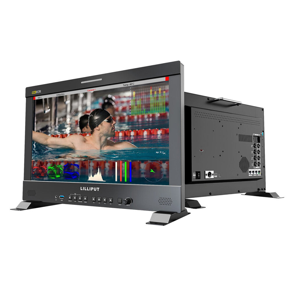 Lilliput Q18 17.3" 8K HDR Monitor with 4 x 12G-SDI, 1 x 12G SFP and 1 x HDMI 2.0 inputs