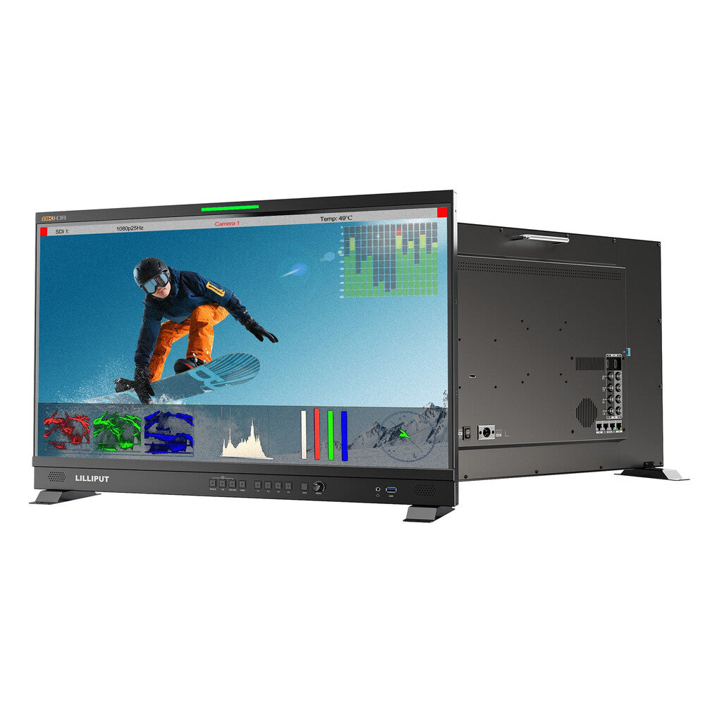 Lilliput Q28 28" 8K HDR Monitor with 4 x 12G-SDI, 1 x 12G SFP and 1 x HDMI 2.0 inputs