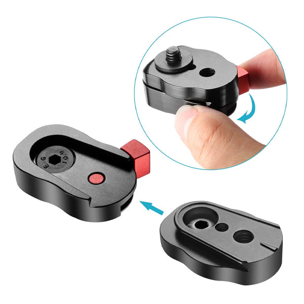 FEELWORLD Quick Release Plate for Monitors (Max. LOAD 1.8KG , 1/4" SCREW)