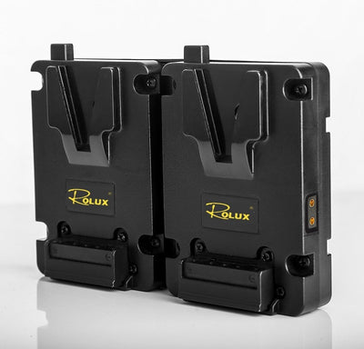 Rolux Dual Mini V-Lock Battery Plate (Hotswap with Rolux mini battery)