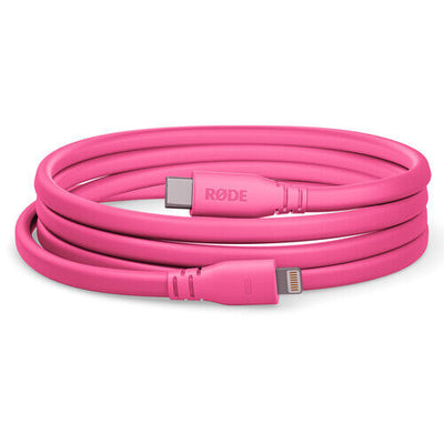 RODE SC19 Lightning to USB-C Cable (Pink, 5')