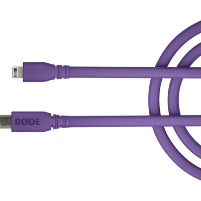 RODE SC19 Lightning to USB-C Cable (Purple, 5')