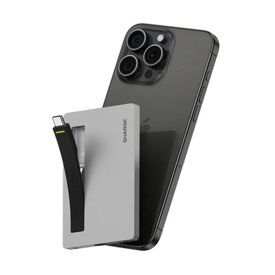 Sharge Disk Plus SSD Enclosure Grey Case With Black USB-C Cable (No SSD Included)
