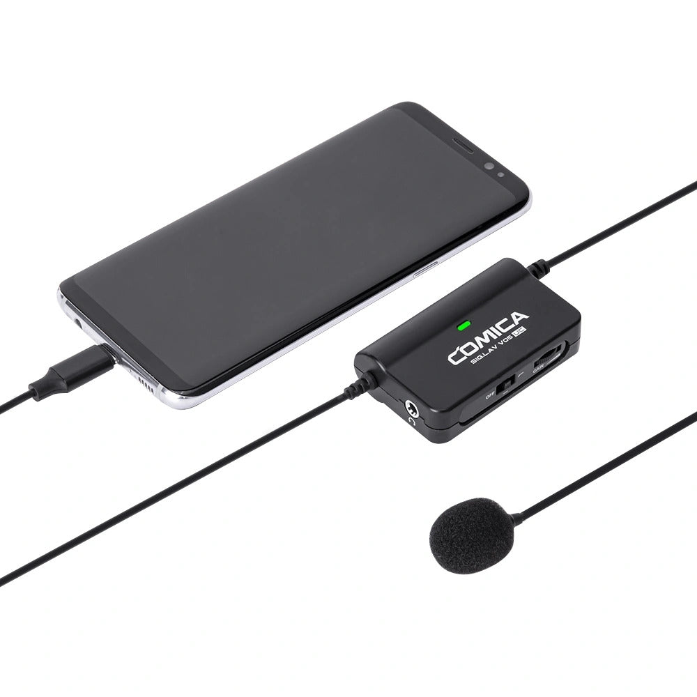 Comica Multi-functional Single Lavalier USB Type-C for Smartphone & Camera