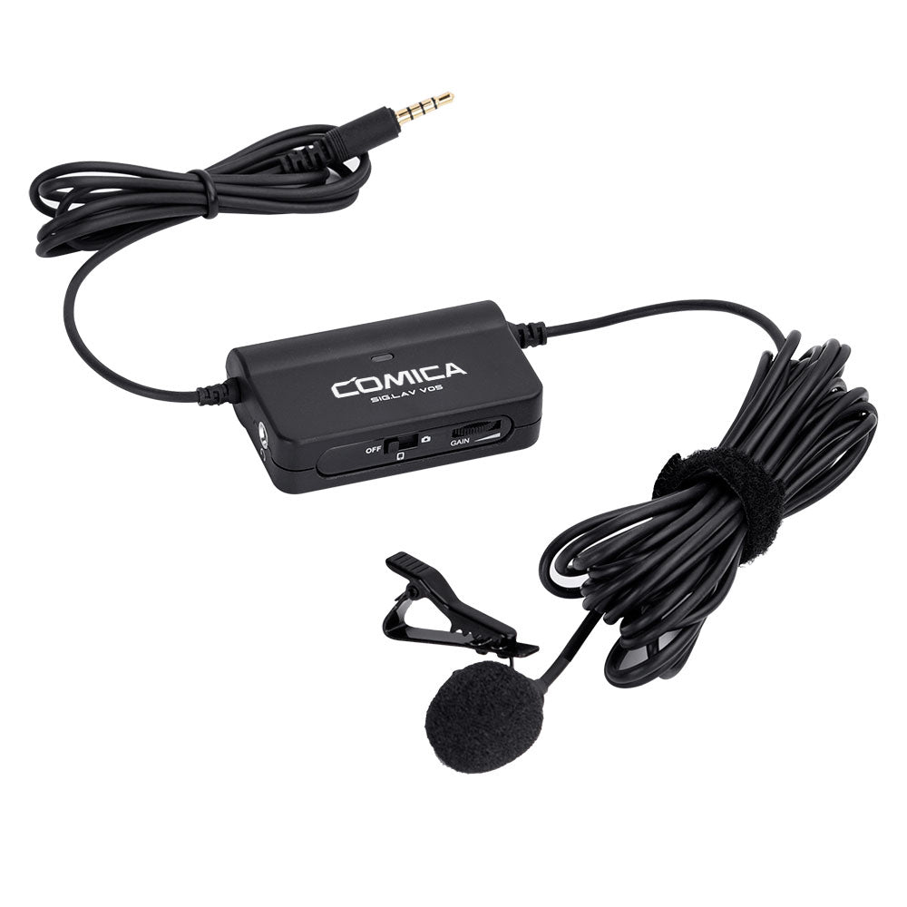 Comica Multi-functional Single Lavalier Microphone Universal for Smartphone&Camera
