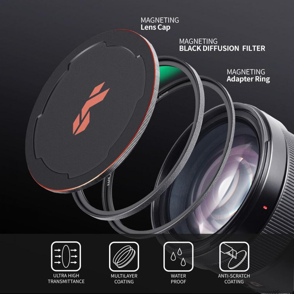 KF Concept Nano X Magnetic 77mm 1/8 Black Mist Filter
