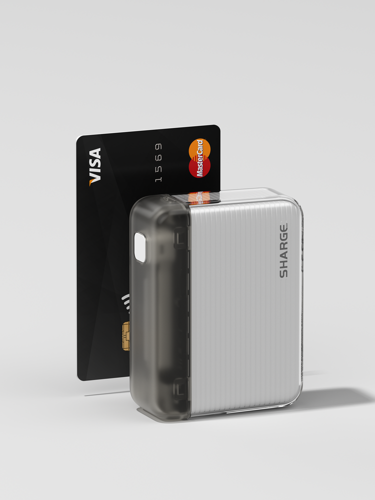 Sharge Flow Mini Power Bank 5800mah - Light Nordic Blue