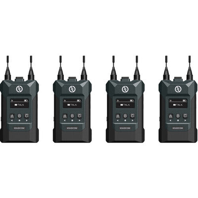 Hollyland Solidcom M1 Full-Duplex Wireless Intercom Solution - 4 Beltpacks