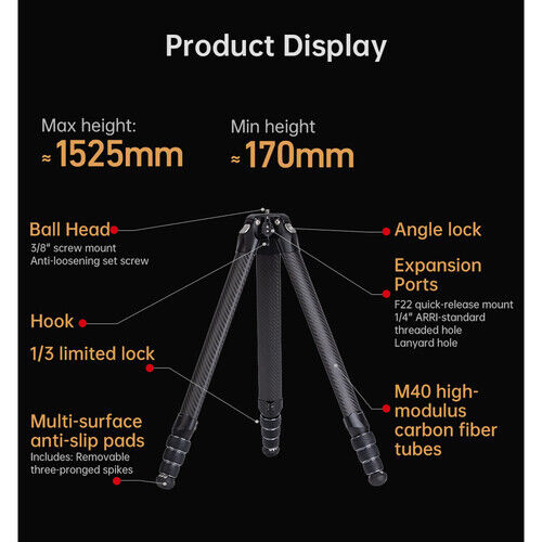 Falcam TreeRoot Quick Lock Pro Heavy Duty Tripod (R240T)