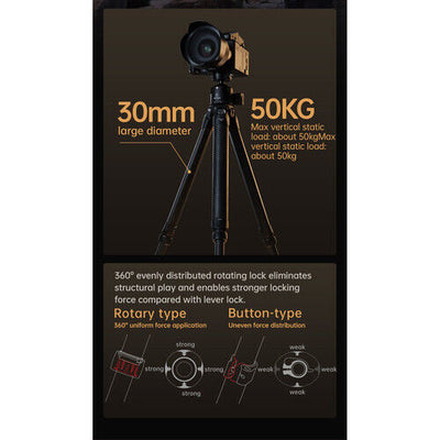 Falcam TreeRoot Quick Lock Pro Heavy Duty Tripod (R240T)