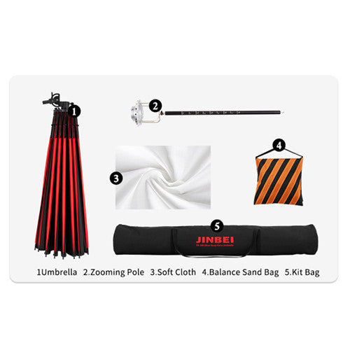 Jinbei TD-180 Parabolic Umbrella Deep Focus Zoom Focus System