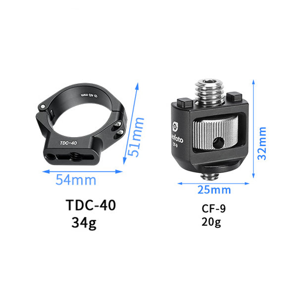 Leofoto Ø40mm Leg Collar with CF-9 double screws