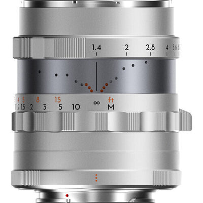 Thypoch Full-Frame Photography Lens Simera 28mm F1.4 for Fujifilm X Mount (Silver)