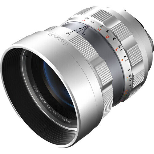 Thypoch Simera 75mm f/1.4 ASPH Lens (Leica M, Silver)