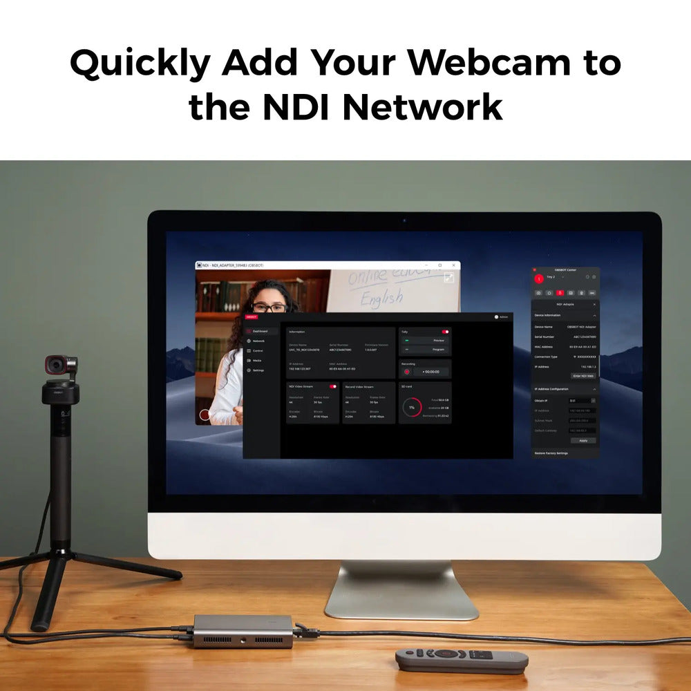 OBSBOT UVC to NDI Adapter (With NDI License) - Image 3