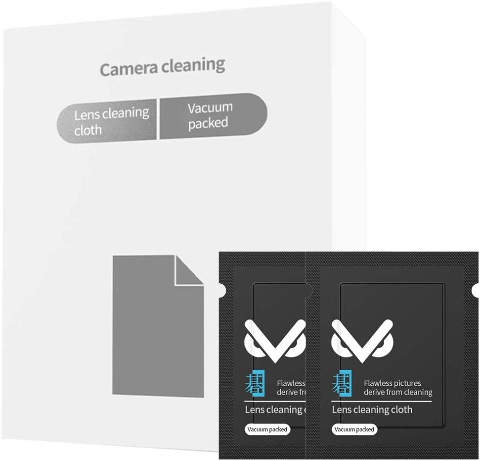 VSGO V-CL01E Microfiber Cleaning Cloths 20pcs for Camera Lens