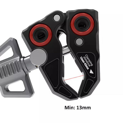 Vlogger Versatile C Clamp with female 1/4”-20 threads