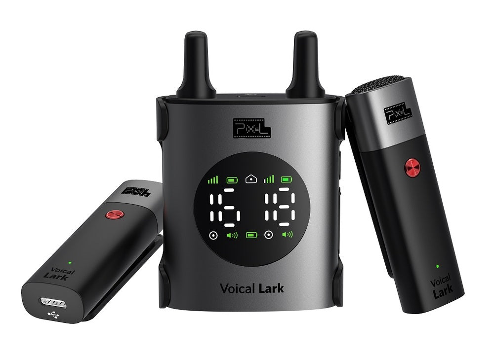 Pixel Voical Lark UHF Wireless Microphone (2TX + 1RX Kit)