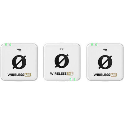 RODE Wireless ME Dual Compact Digital Wireless Microphone System (2.4 GHz, White)
