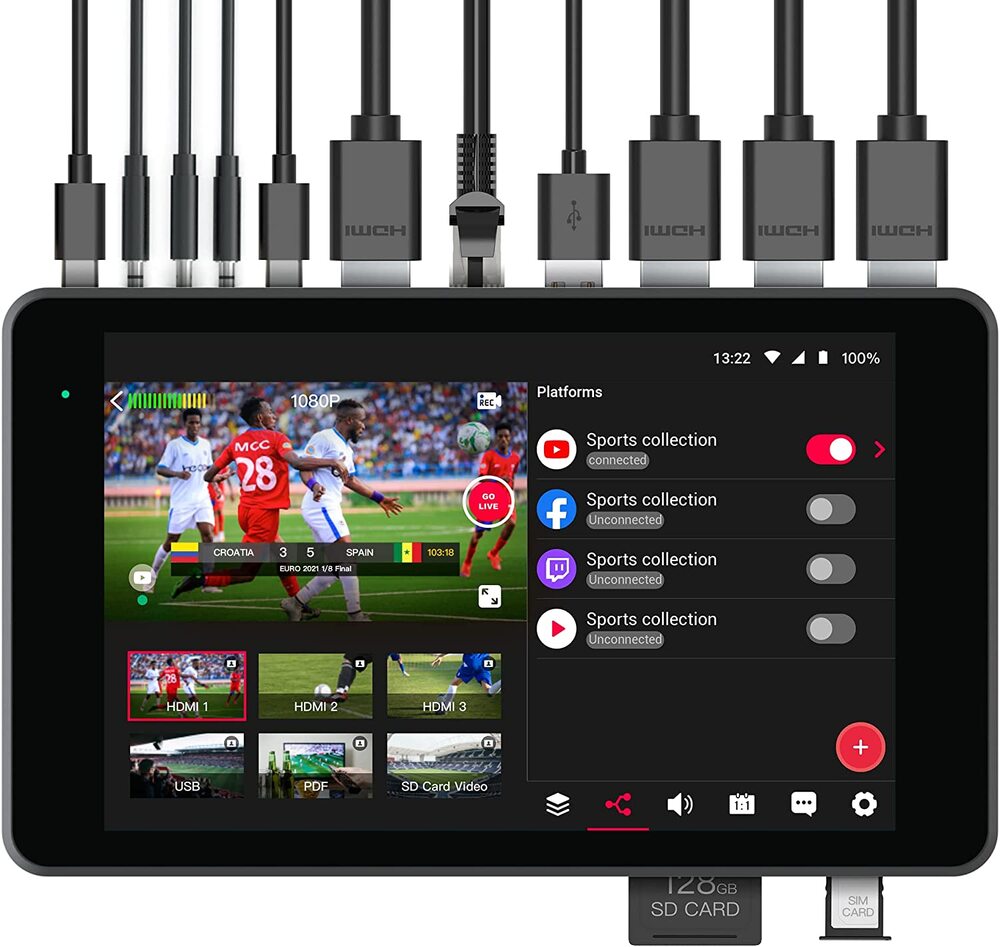 YoloLiv YoloBox Pro All-in-one Portable Multi-Camera Monitor Switcher