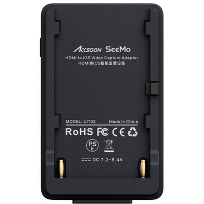 Accsoon SeeMo HDMI iOS/HDMI Smartphone Streaming Adapter - Black